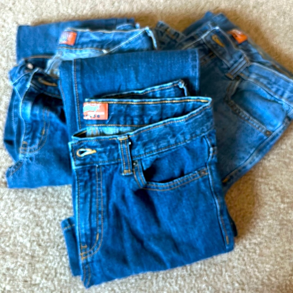 Old Navy Boys Lot 3 Pair Jean Pants Size 18 Medium Wash